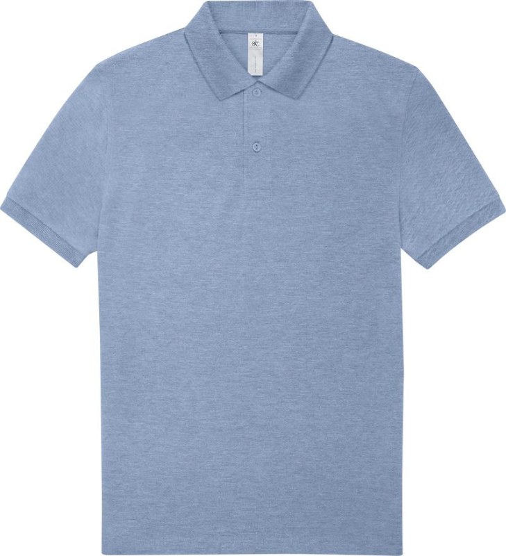B&C My Polo 210 Piqué polo z těžké bavlny 01.U426 heather blue