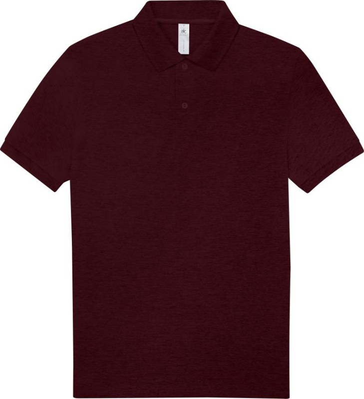 B&C My Polo 210 Piqué polo z těžké bavlny 01.U426 heather burgundy