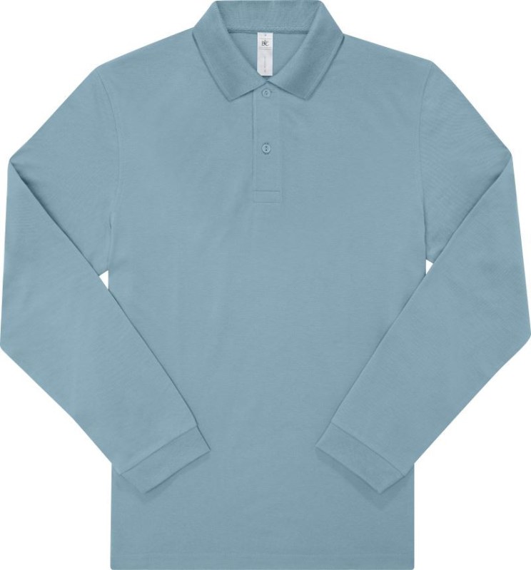 B&C My Polo 210 LSL Piqué polo s dlouhým rukávem z těžké bavlny 01.U427 amalfi blue