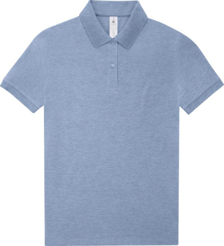 B&C My Polo 210 /women Dámské piqué polo z těžké bavlny 01.W463 heather blue