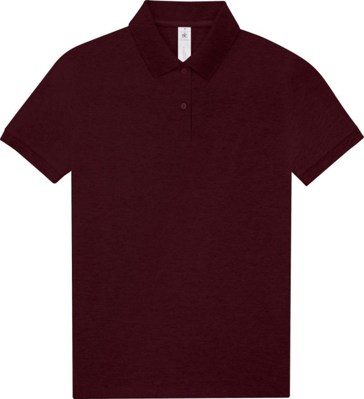 B&C My Polo 210 /women Dámské piqué polo z těžké bavlny 01.W463 heather burgundy