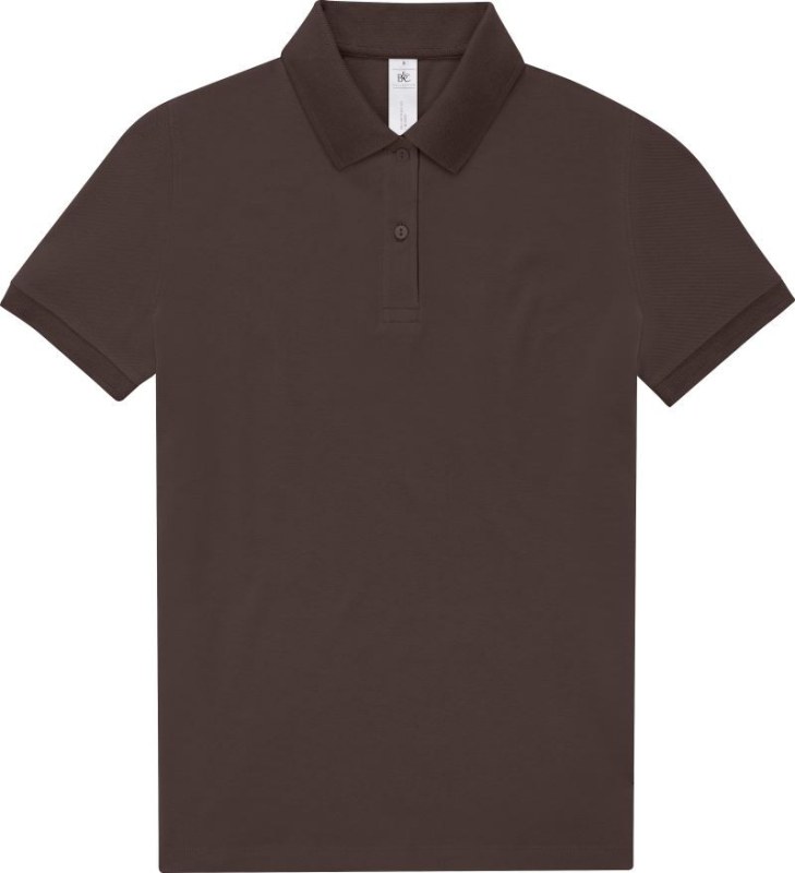 B&C My Polo 210 /women Dámské piqué polo z&nbsp;těžké bavlny 01.W463 roasted coffee - Dámské oblečení trika