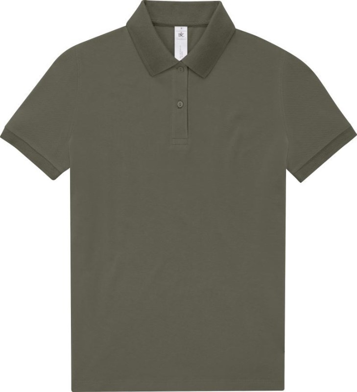 B&C My Polo 210 /women Dámské piqué polo z&nbsp;těžké bavlny 01.W463 camo green - Dámské oblečení trika
