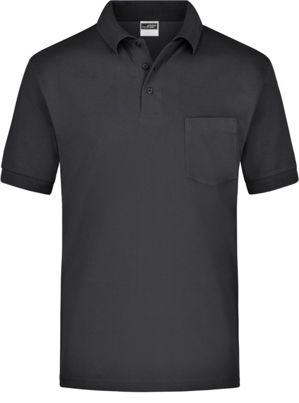 Daiber JN 26 Piqué polo s náprsní kapsou 02.0026 black