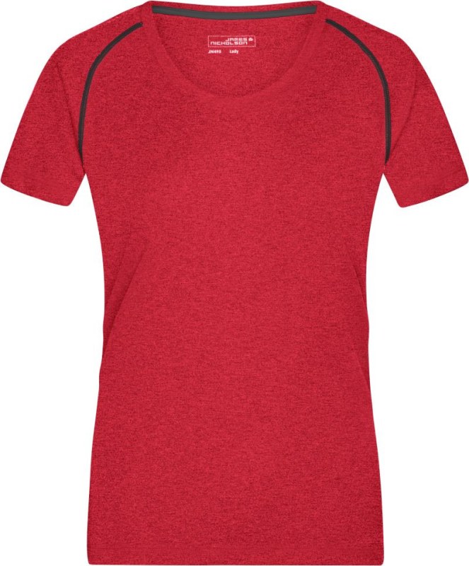 Daiber JN 495 Dámské funkční tričko 02.0495 red melange/titan - Dámské oblečení trika
