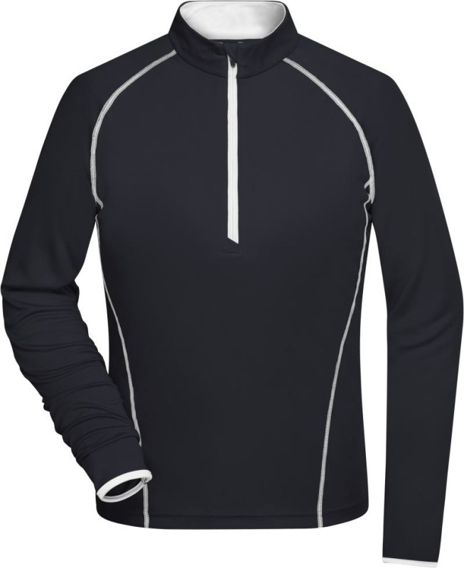 Daiber JN 497 Dámské funkční tričko s dlouhým rukávem 02.0497 black/white