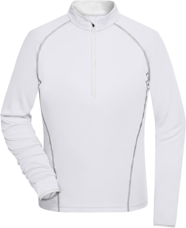 Daiber JN 497 Dámské funkční tričko s&nbsp;dlouhým rukávem 02.0497 white/silver - Dámské oblečení trika