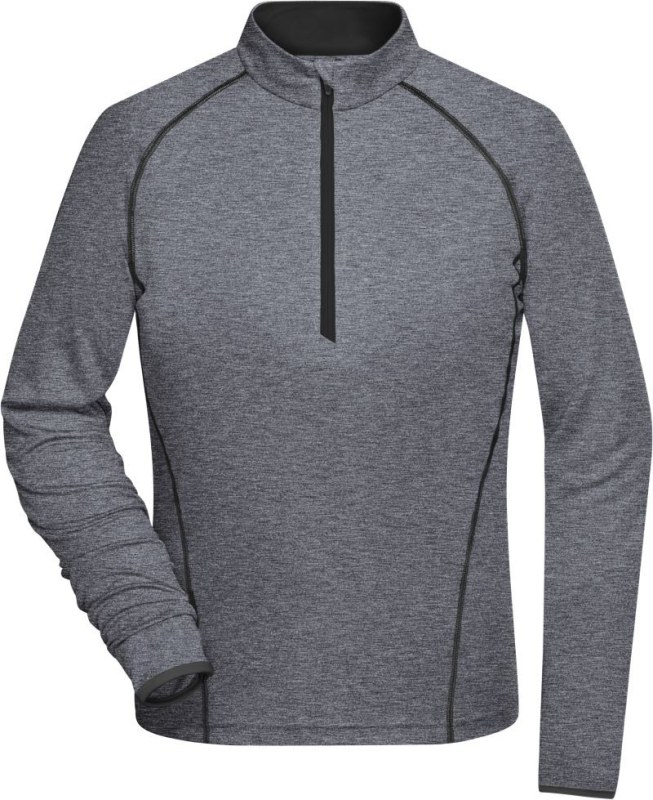 Daiber JN 497 Dámské funkční tričko s dlouhým rukávem 02.0497 black melange/black
