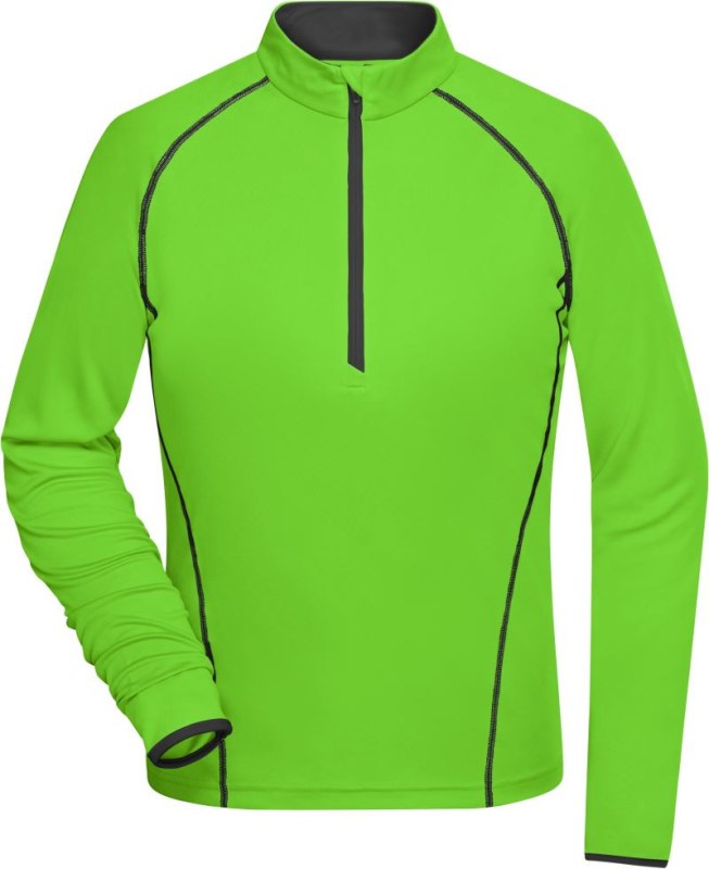 Daiber JN 497 Dámské funkční tričko s dlouhým rukávem 02.0497 bright green/black