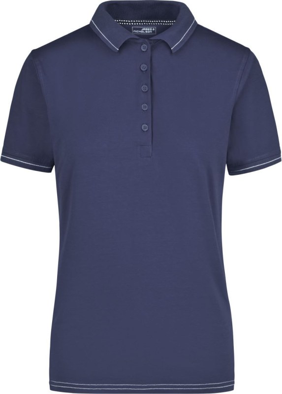 Daiber JN 568 Dámské žerzejové elastické polo 02.0568 navy/white