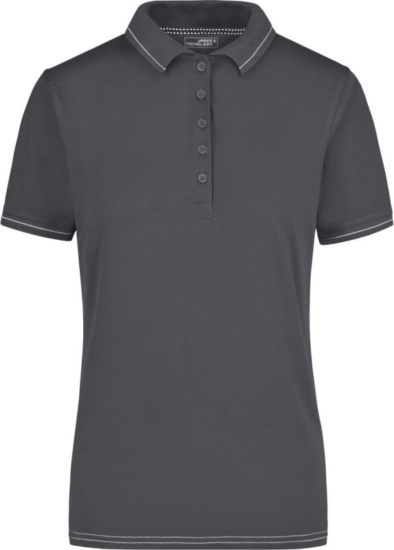 Daiber JN 568 Dámské žerzejové elastické polo 02.0568 graphite/white - Dámské oblečení trika