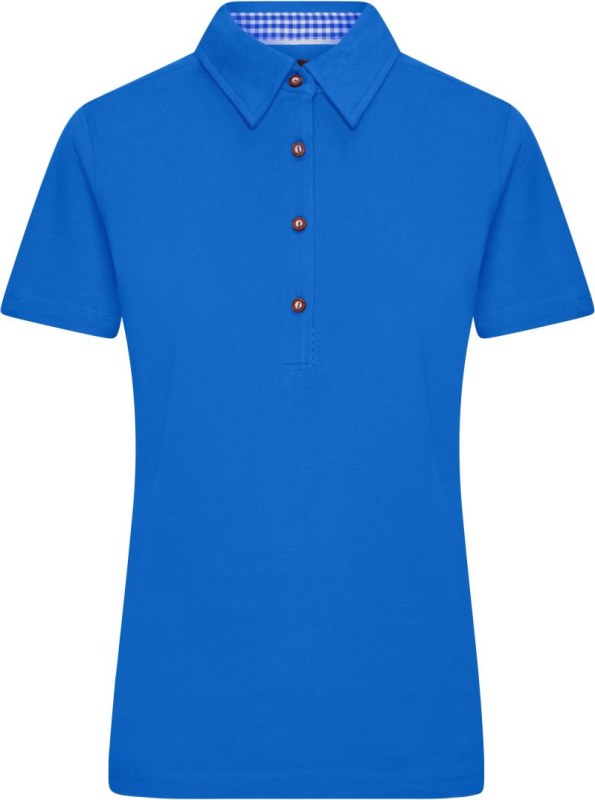 Daiber JN 715 Dámské piqué polo v tradičním krojovém stylu 02.0715 royal/royal white