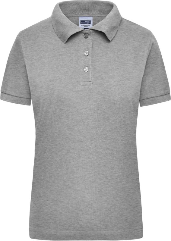 Daiber JN 803 Dámské pracovní piqué polo z&nbsp;těžké bavlny 02.0803 grey heather - Dámské oblečení trika