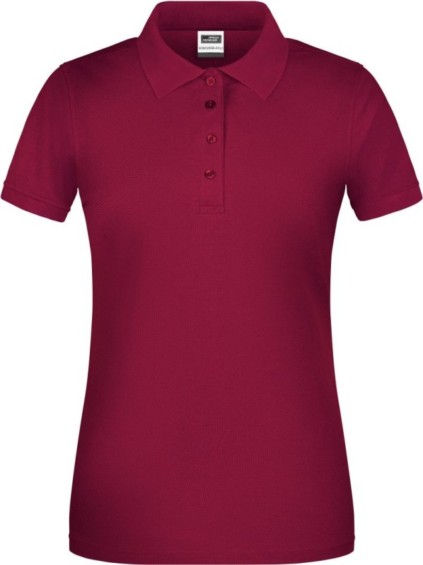 Daiber JN 873 Dámské pracovní bio piqué polo 02.0873 wine