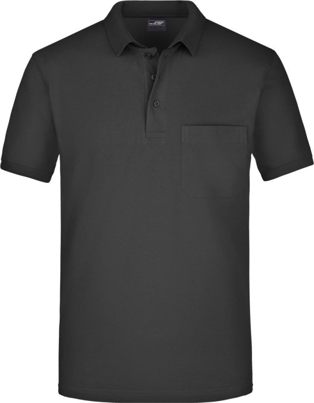 Daiber JN 922 Piqué polo s náprsní kapsou 02.0922 black