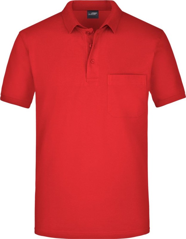 Daiber JN 922 Piqué polo s náprsní kapsou 02.0922 red