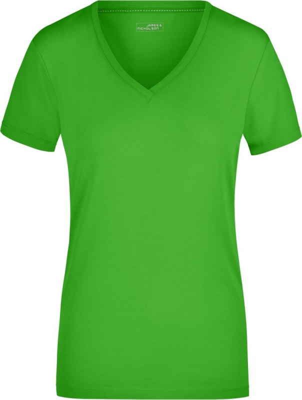 Daiber JN 928 Dámské elastické tričko s výstřihem do V 02.0928 lime green