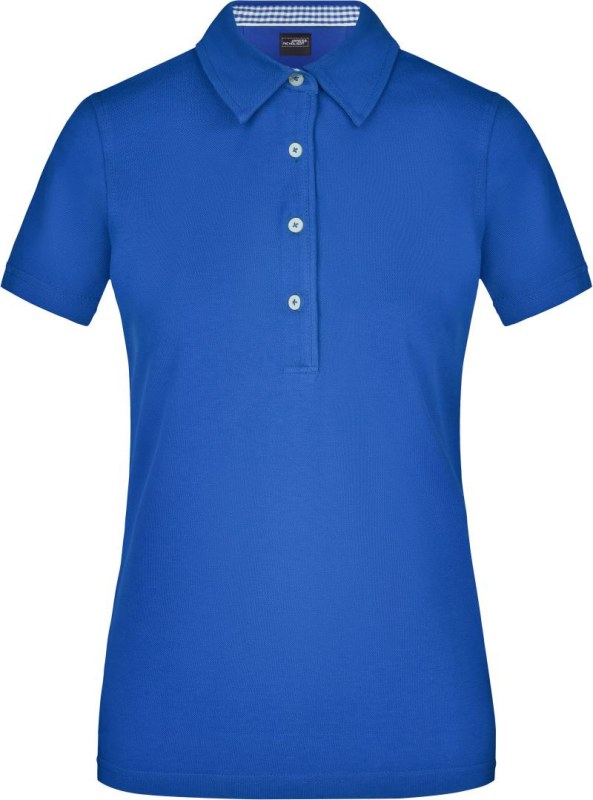 Daiber JN 969 Dámské piqué polo "Plain" 02.0969 royal/royal/white
