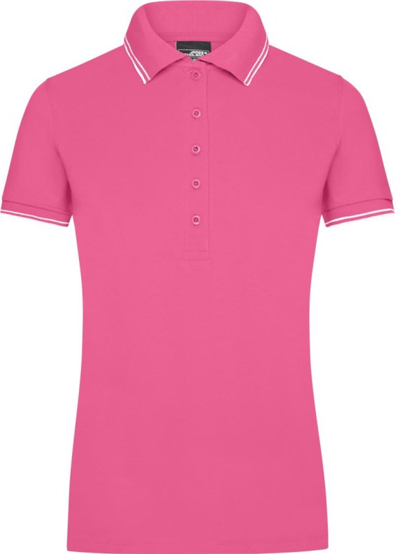 Daiber JN 985 Dámské piqué polo 02.0985 pink/white