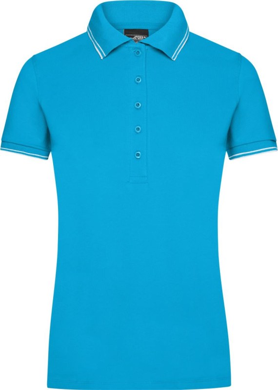 Daiber JN 985 Dámské piqué polo 02.0985 turquoise/white