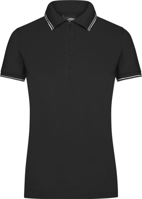 Daiber JN 985 Dámské piqué polo 02.0985 black/white