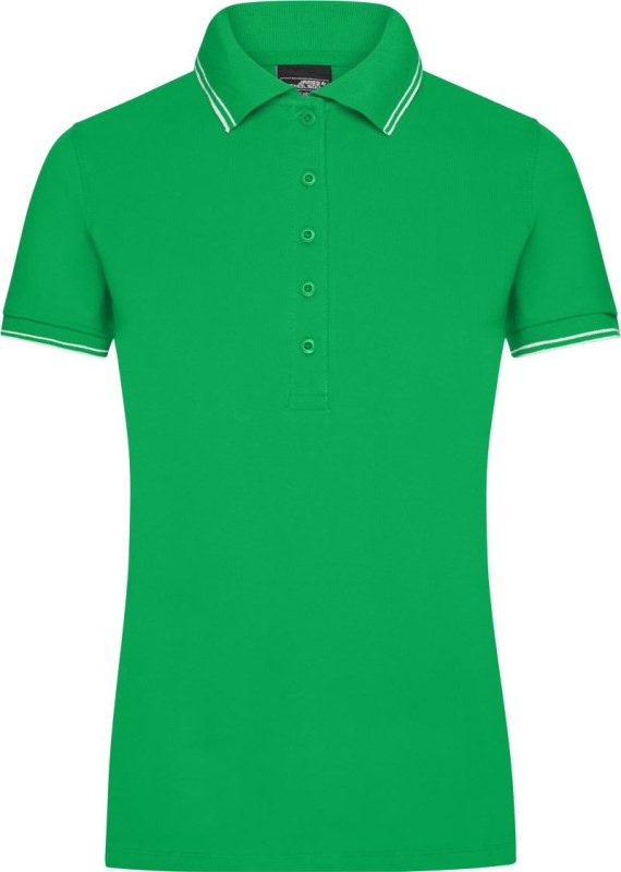 Daiber JN 985 Dámské piqué polo 02.0985 fern green/white - Dámské oblečení trika
