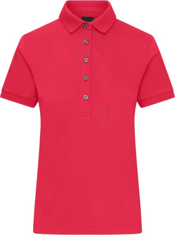 Daiber JN 1301 Dámské žerzejové polo 02.1301 light red - Dámské oblečení trika