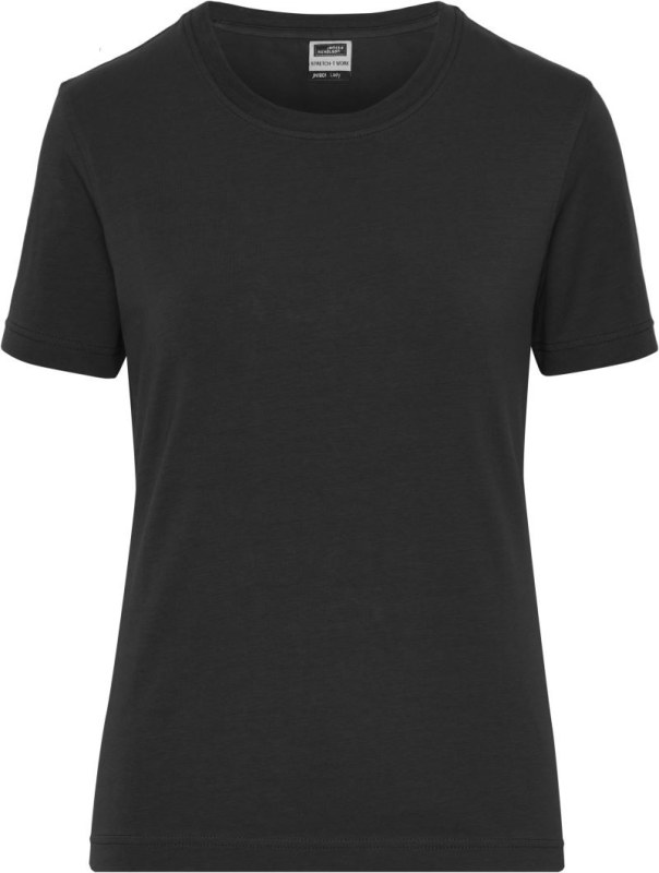 Daiber JN 1801 Dámské pracovní tričko z bio bavlny - Solid 02.1801 black