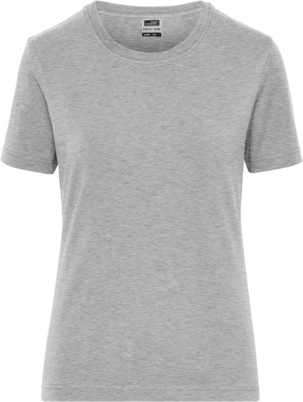 Daiber JN 1801 Dámské pracovní tričko z bio bavlny - Solid 02.1801 grey heather