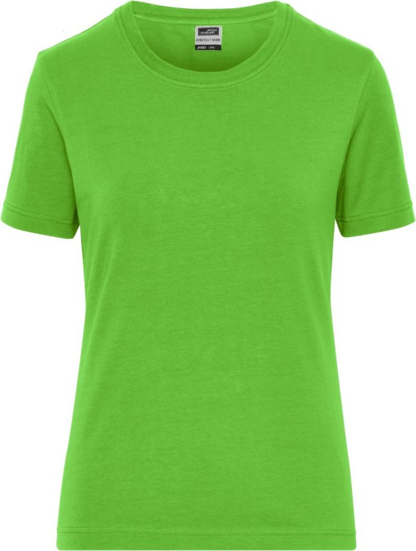 Daiber JN 1801 Dámské pracovní tričko z bio bavlny - Solid 02.1801 lime green