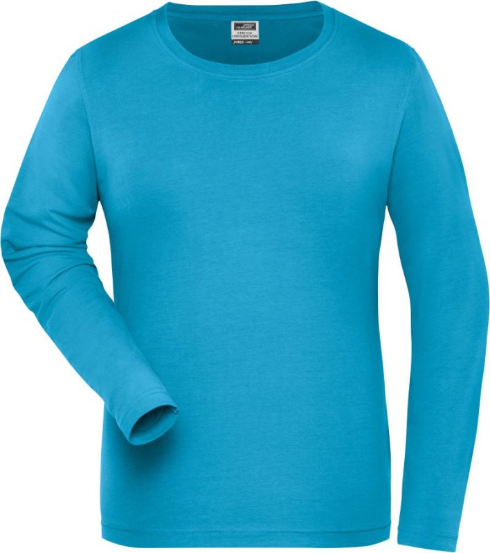 Daiber JN 1803 Dámské pracovní elast. tričko - Solid 02.1803 turquoise