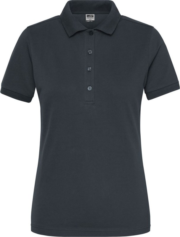 Daiber JN 1805 Dámské pracovní elastické bio polo - Solid 02.1805 carbon