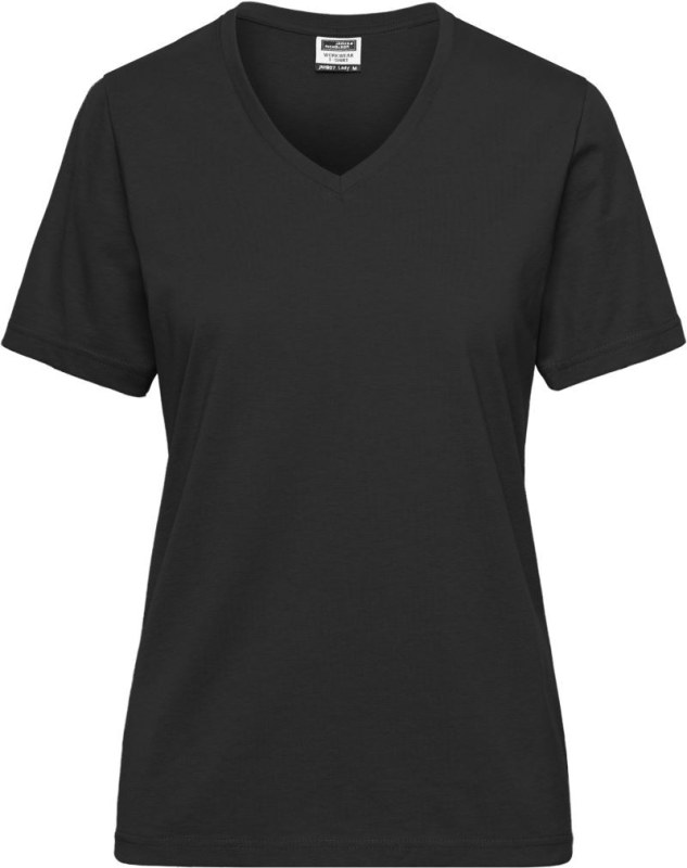Daiber JN 1807 Dámské pracovní tričko z bio bavlny - Solid 02.1807 black