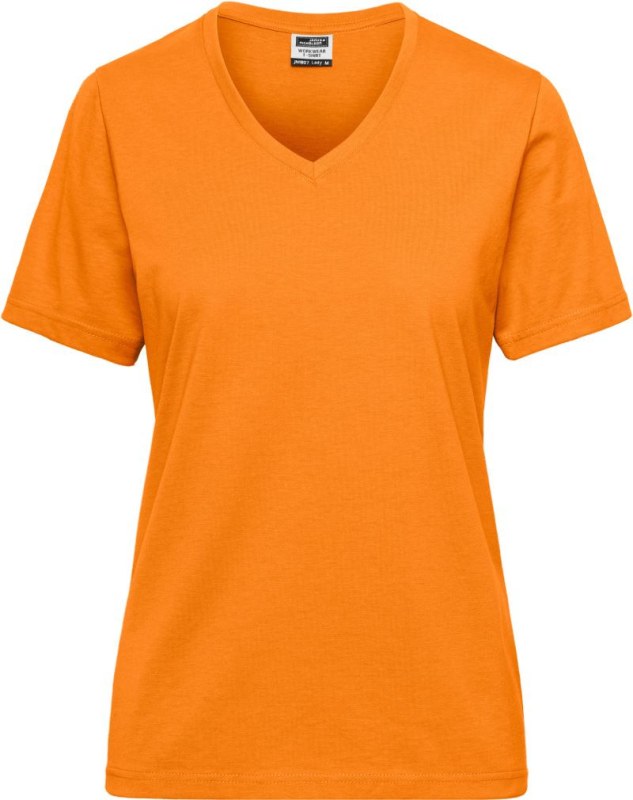 Daiber JN 1807 Dámské pracovní tričko z bio bavlny - Solid 02.1807 orange