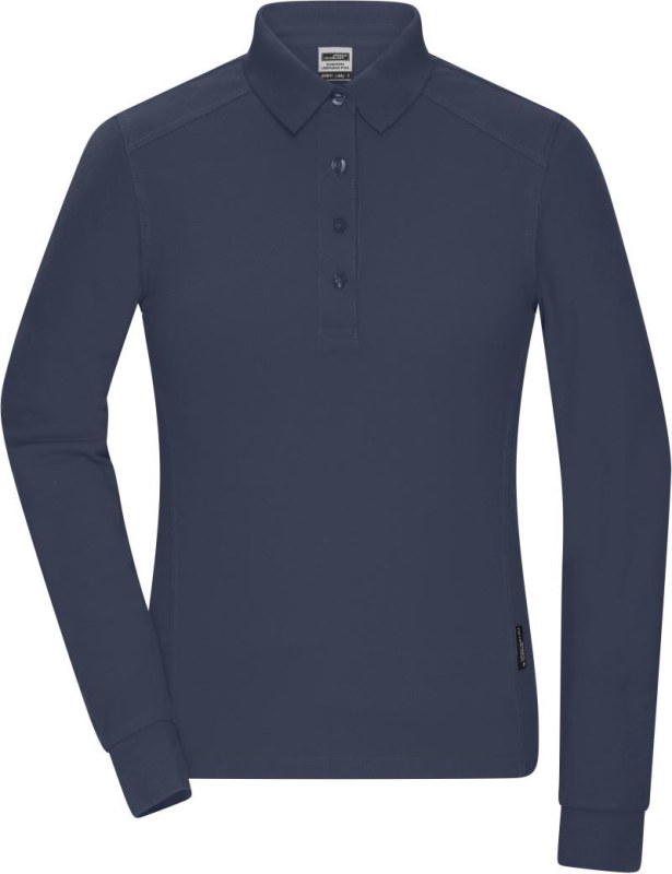 Daiber JN 1841 Dámské pracovní piqué polo s&nbsp;dlouhým rukávem 02.1841 navy - Dámské oblečení trika