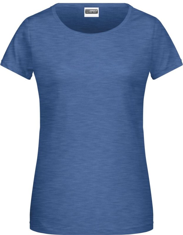 Daiber 8007 Dámské tričko z&nbsp;bio bavlny 02.8007 light denim melange - Dámské oblečení trika