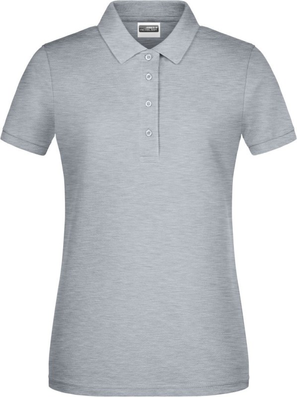 Daiber 8009 Dámské piqué polo z bio bavlny 02.8009 grey heather