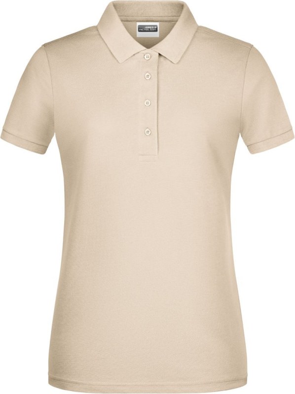 Daiber 8009 Dámské piqué polo z bio bavlny 02.8009 stone