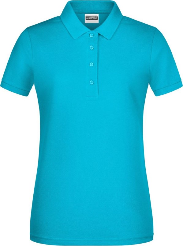 Daiber 8009 Dámské piqué polo z bio bavlny 02.8009 turquoise