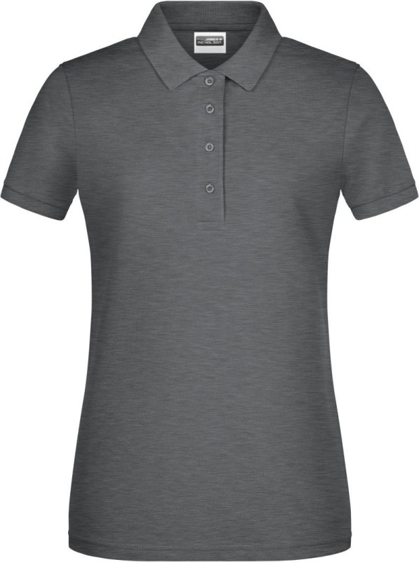 Daiber 8009 Dámské piqué polo z bio bavlny 02.8009 black heather