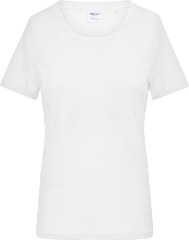 Daiber 8039 Dámské bio tričko s jemným žebrováním 02.8039 white