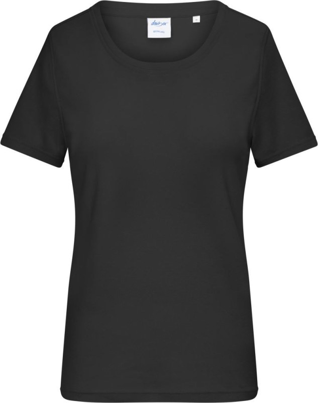 Daiber 8039 Dámské bio tričko s jemným žebrováním 02.8039 black