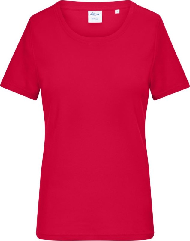 Daiber 8039 Dámské bio tričko s jemným žebrováním 02.8039 red