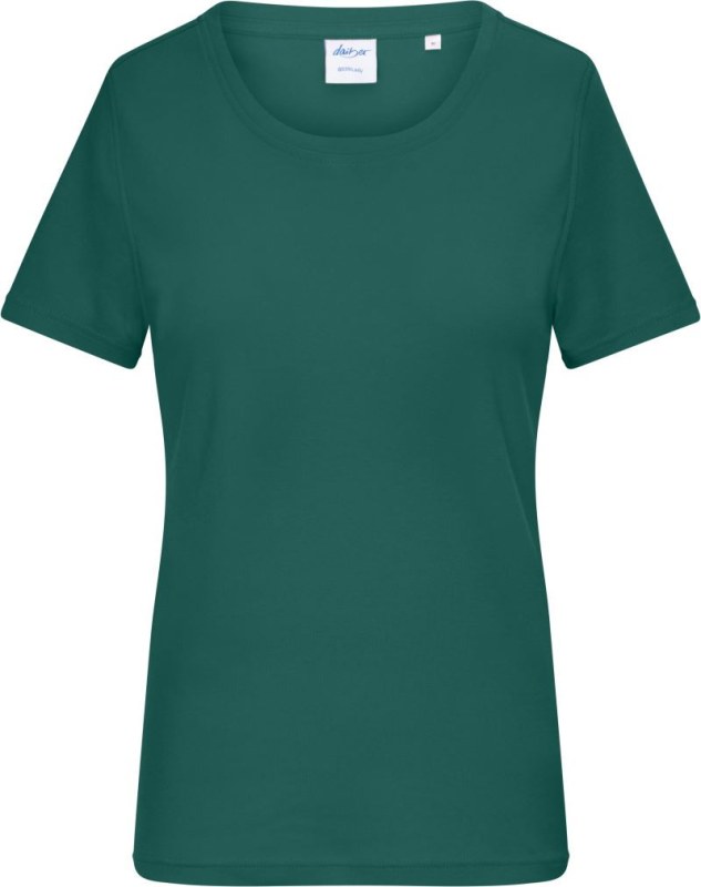 Daiber 8039 Dámské bio tričko s jemným žebrováním 02.8039 smoky green