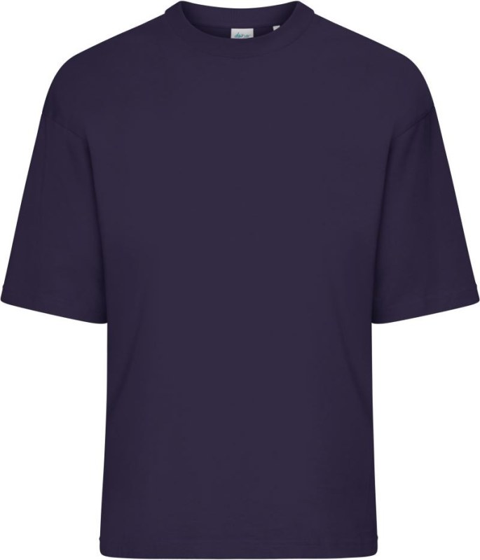 Daiber 8041 Těžké bio oversize tričko 02.8041 deep purple