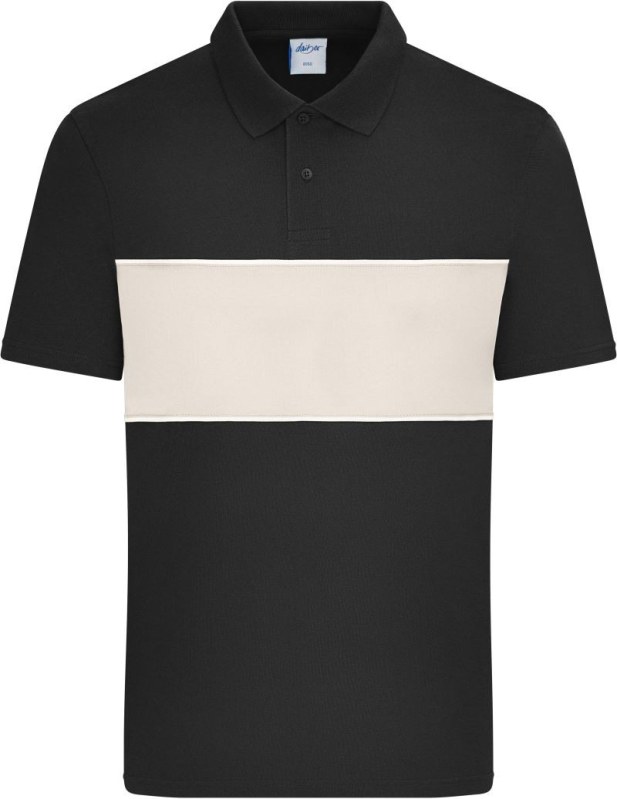 Daiber 8050 Bio polo "Colour-Block" 02.8050 black/sandstone