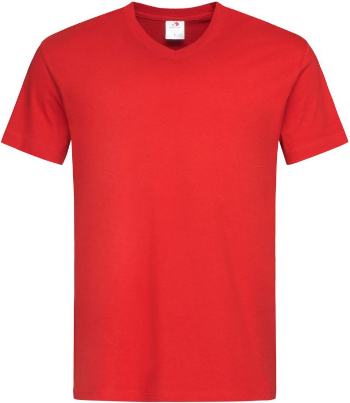 Stedman Classic-T V-neck Tričko s výstřihem do V 05.2300 scarlet red