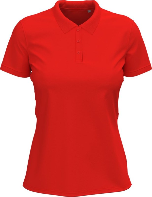 Stedman Stretch Polo Women Dámské elastické piqué polo z&nbsp;těžké bavlny 05.9740 scarlet red - Dámské oblečení trika