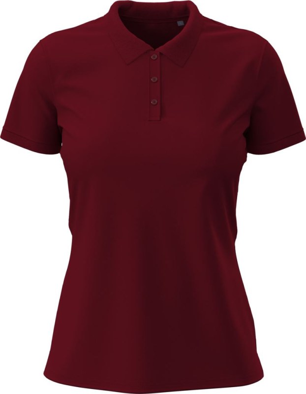 Stedman Stretch Polo Women Dámské elastické piqué polo z&nbsp;těžké bavlny 05.9740 bordeaux - Dámské oblečení trika