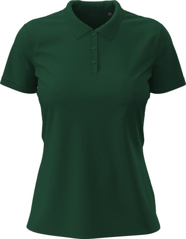Stedman Stretch Polo Women Dámské elastické piqué polo z&nbsp;těžké bavlny 05.9740 bottle green - Dámské oblečení trika